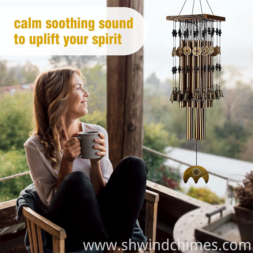 personalized copper wind chimes